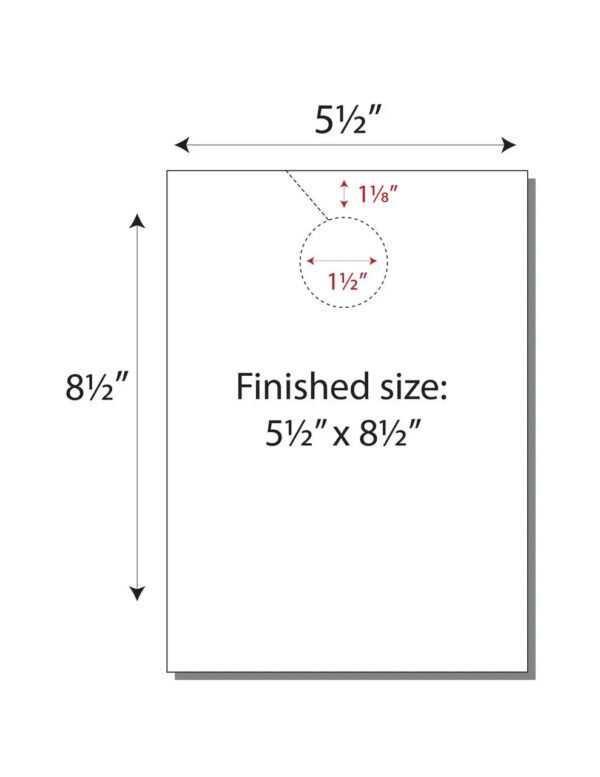 Item 210D: 4-up 5 1/2" x 8 1/2" Jumbo Door Hangers 11" x 17" Sheet(250 Sheets) - Image 2