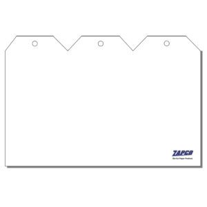 Item 412: 3-Up 4" x 8" #3 Hang Tag 8" x 12" Sheet(250 Sheets)
