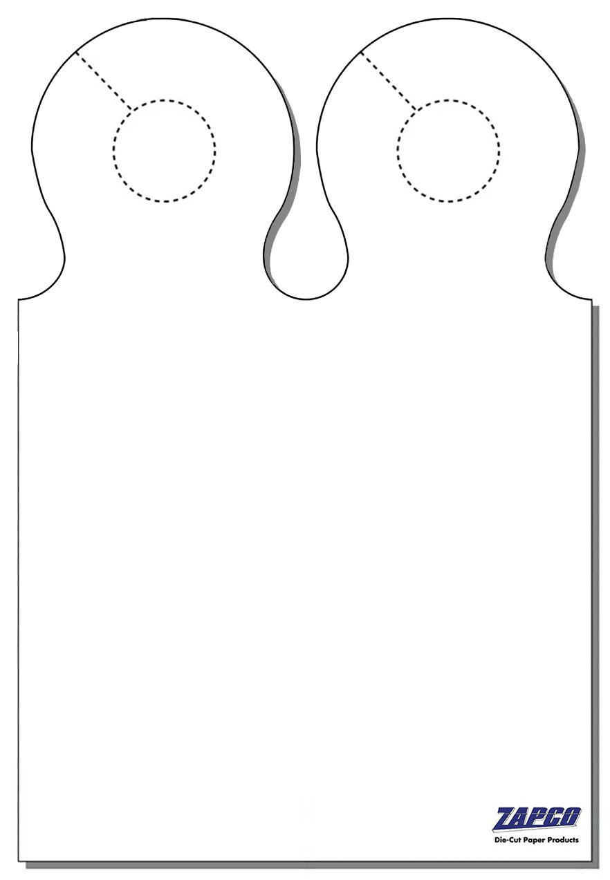 Item 235: 2-Up 4 1/4" x 12 1/2" Ring Door Hanger 8 1/2" x 12 1/2" Sheet(250 Sheets)