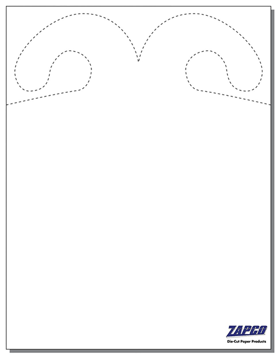 Item 242: 2-up 4 1/4" x 10 1/2" Hook Hanger 8 1/2" x 11" Sheet(250 Sheets)