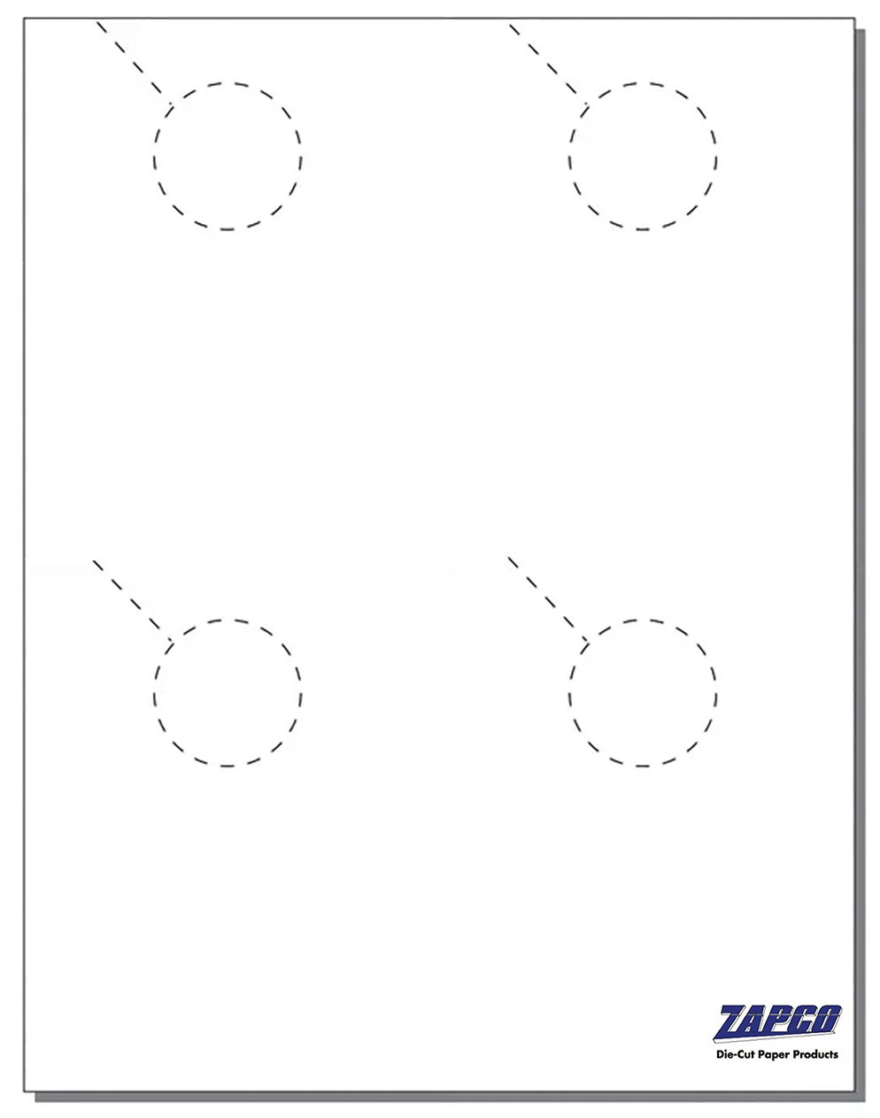 Item 202: 4-Up 4 1/4" x 5 1/2" Door Hanger 8 1/2" x 11" Sheet(250 Sheets)