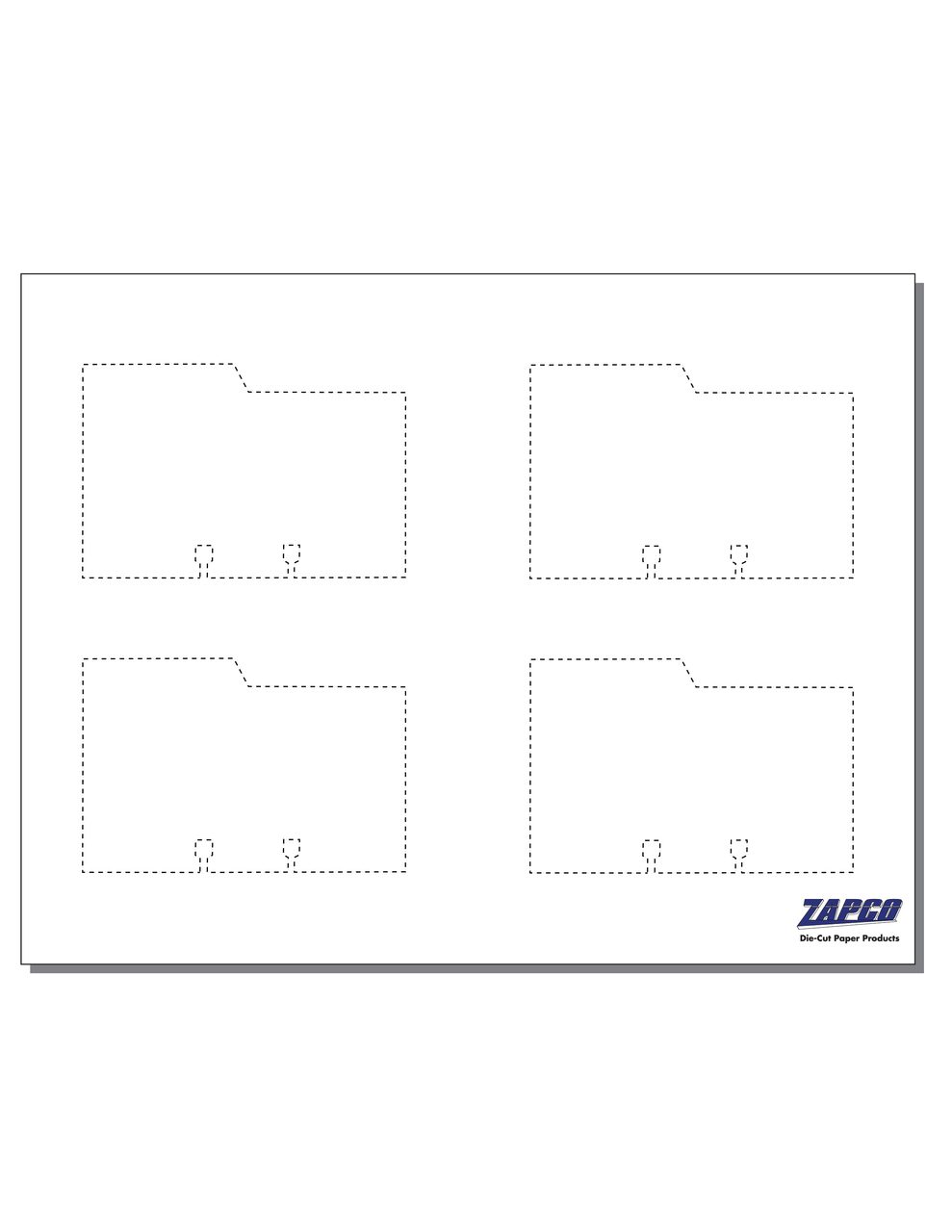 Item 122: 4-Up 2 5/8" x 4" Rotary File Card Left Tab 8 1/2" x 11" Sheet(250 Sheets)