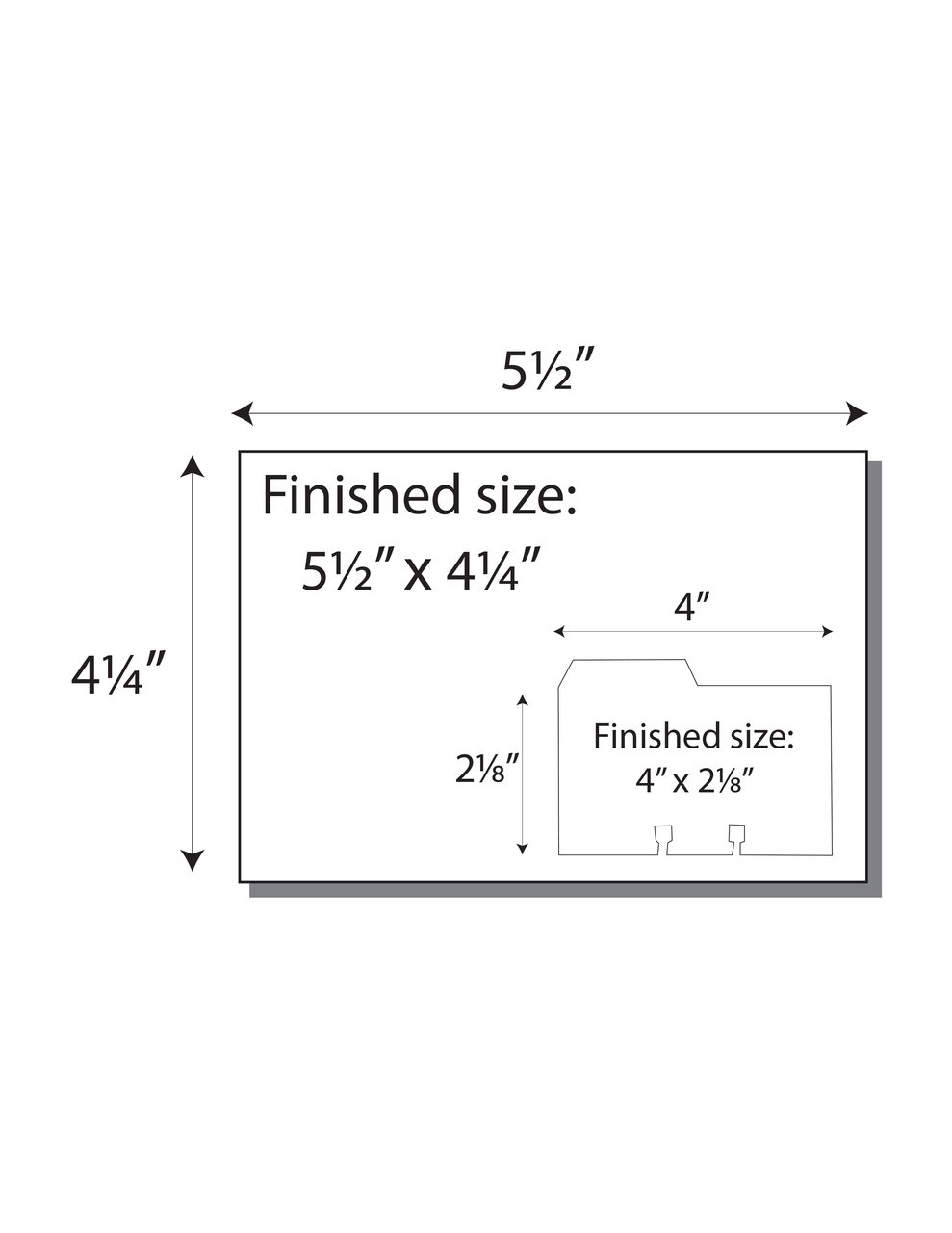 Item 132: 2-up 5 1/2" x 4 1/4" Note Card with File Card 8 1/2" x 11" Sheet(250 Sheets)