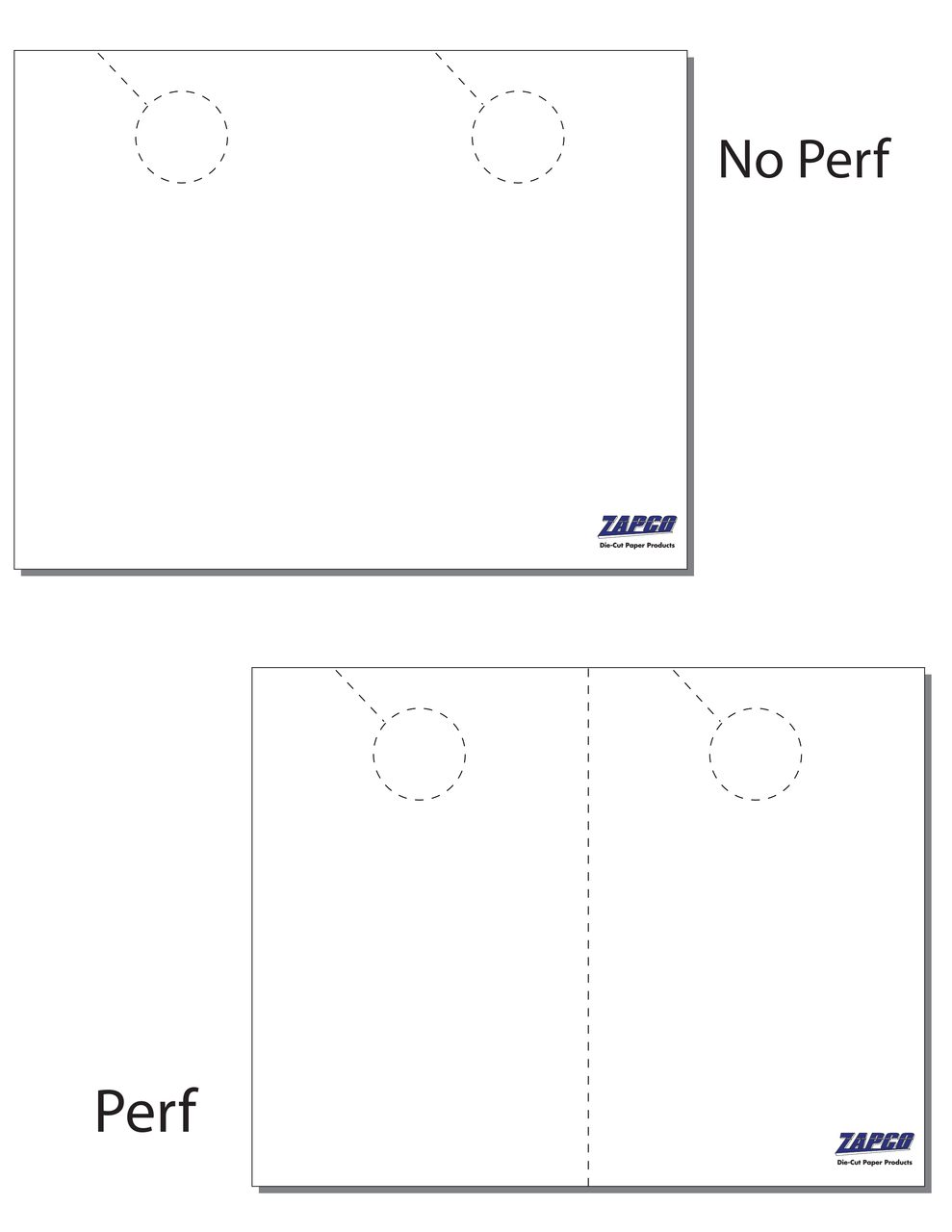 Item 210: 2-Up 5 1/2" x 8 1/2" Door Hanger 8 1/2" x 11" Sheet(250 Sheets)