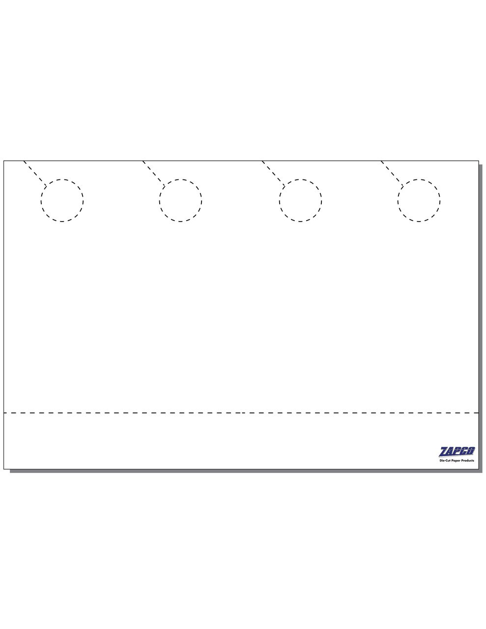 Item 211D: 4-up 4 1/4" x 11" Door Hangers with attached coupon 11" x 17" Sheet(250 Sheets)