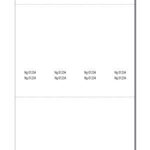 Item 507T 8-up 2 3/4" x 8 1/2" Ticket 11" x 17" Sheet(125 Sheets)