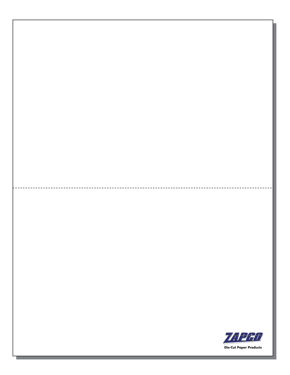 Item 614: 2-Up 5 1/2" x 8 1/2" Post Card with Perf 8 1/2" x 11" Sheet
