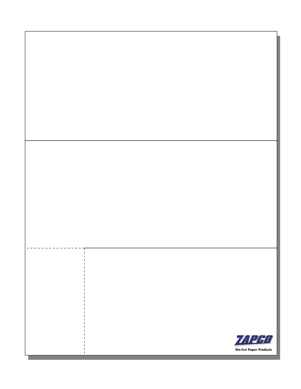 Item 98: 1-Up 3 2/3" x 8 1/2" Tri-Fold Mailer with Business Card 8 1/2" x 11" Sheet(250 Sheets)