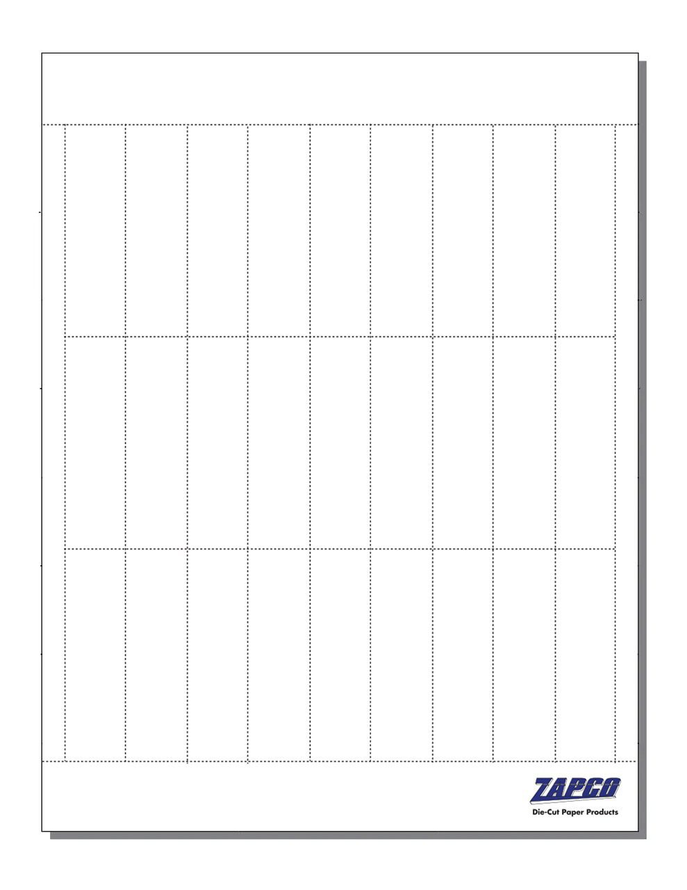Item 1176: 27-up 7/8" x 3" Shelf Tag 8 1/2" x 11" Sheet (250 Sheets)